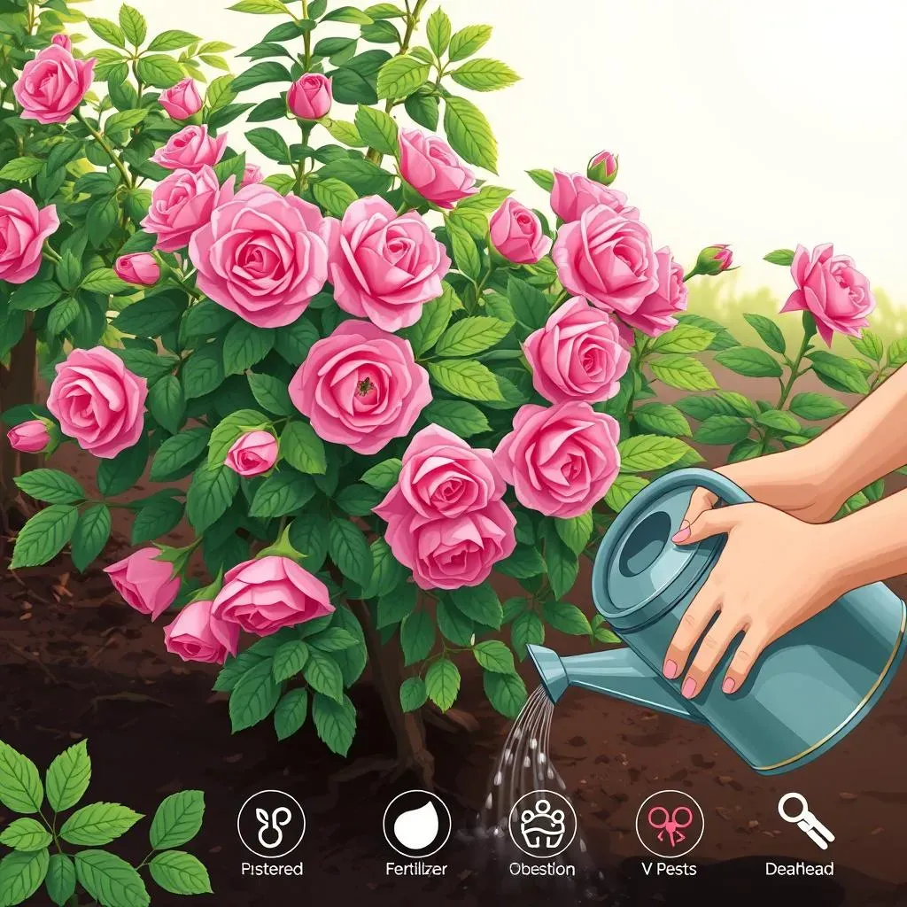 アンジェラ誘引後のケアとさらなる開花