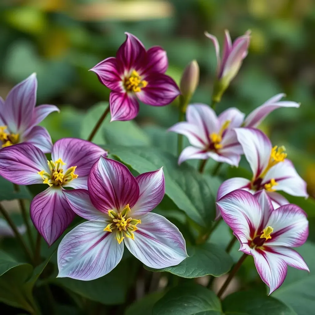 エンレイソウの花の種類：色と形の違い