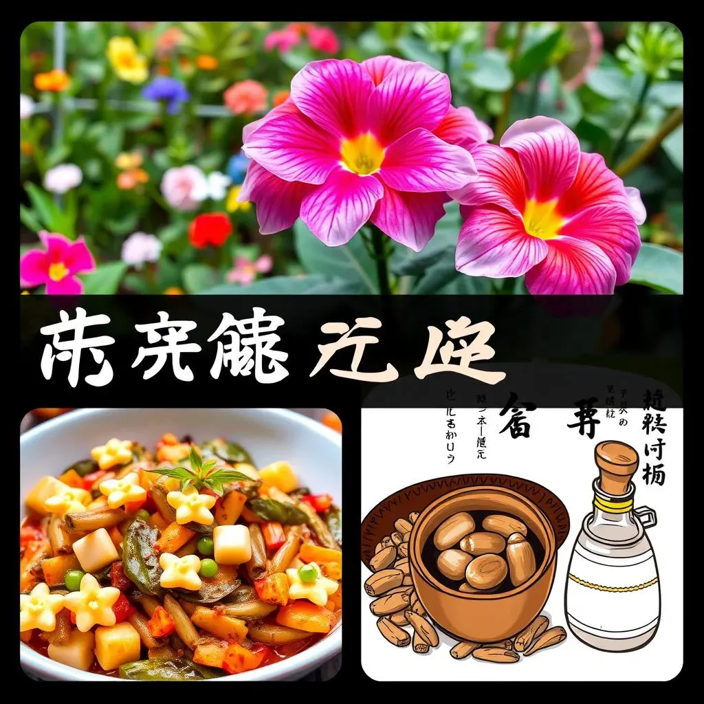 オシロイバナ 花の活用法：庭、料理、薬用