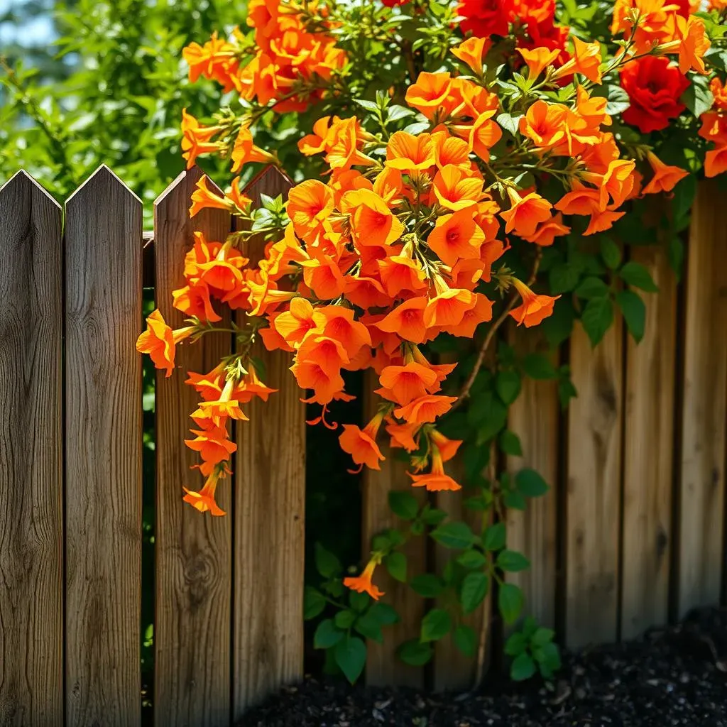 オレンジ色のつる花を育てる：栽培のコツと注意点