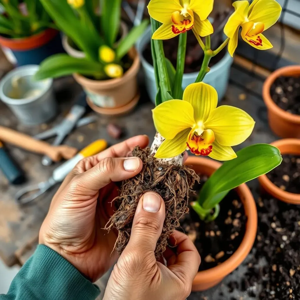 オンシジウム黄色の増やし方：株分けと植え替え