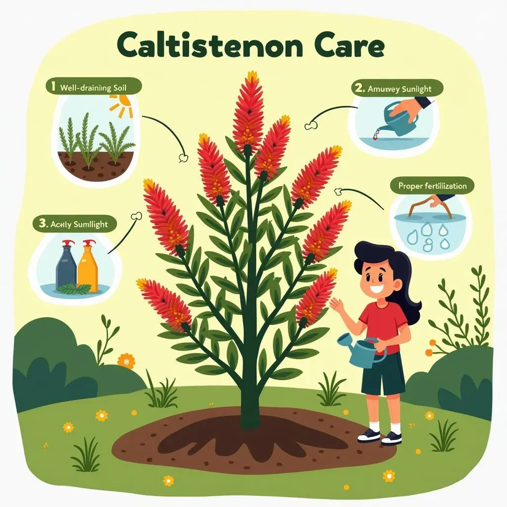 カリステモンの育て方：初心者でも簡単！