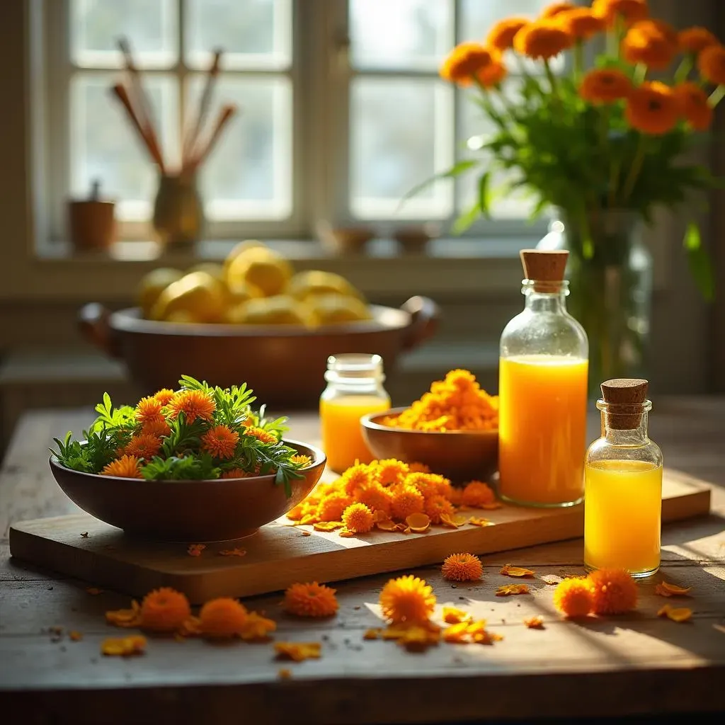 カレンデュラ・キンセンカを使ったレシピ：料理と手作りコスメ