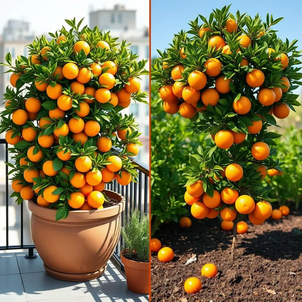 プランター vs 庭植え：オレンジ栽培環境の最適化